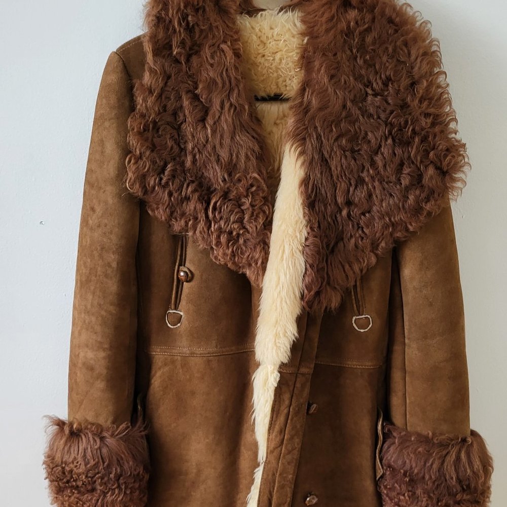 Vintage leather coat 70s-80s